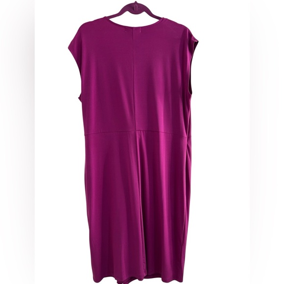 Michael Michael Kors Magenta Draped Sheath Dress XL NWT - Picture 3 of 4